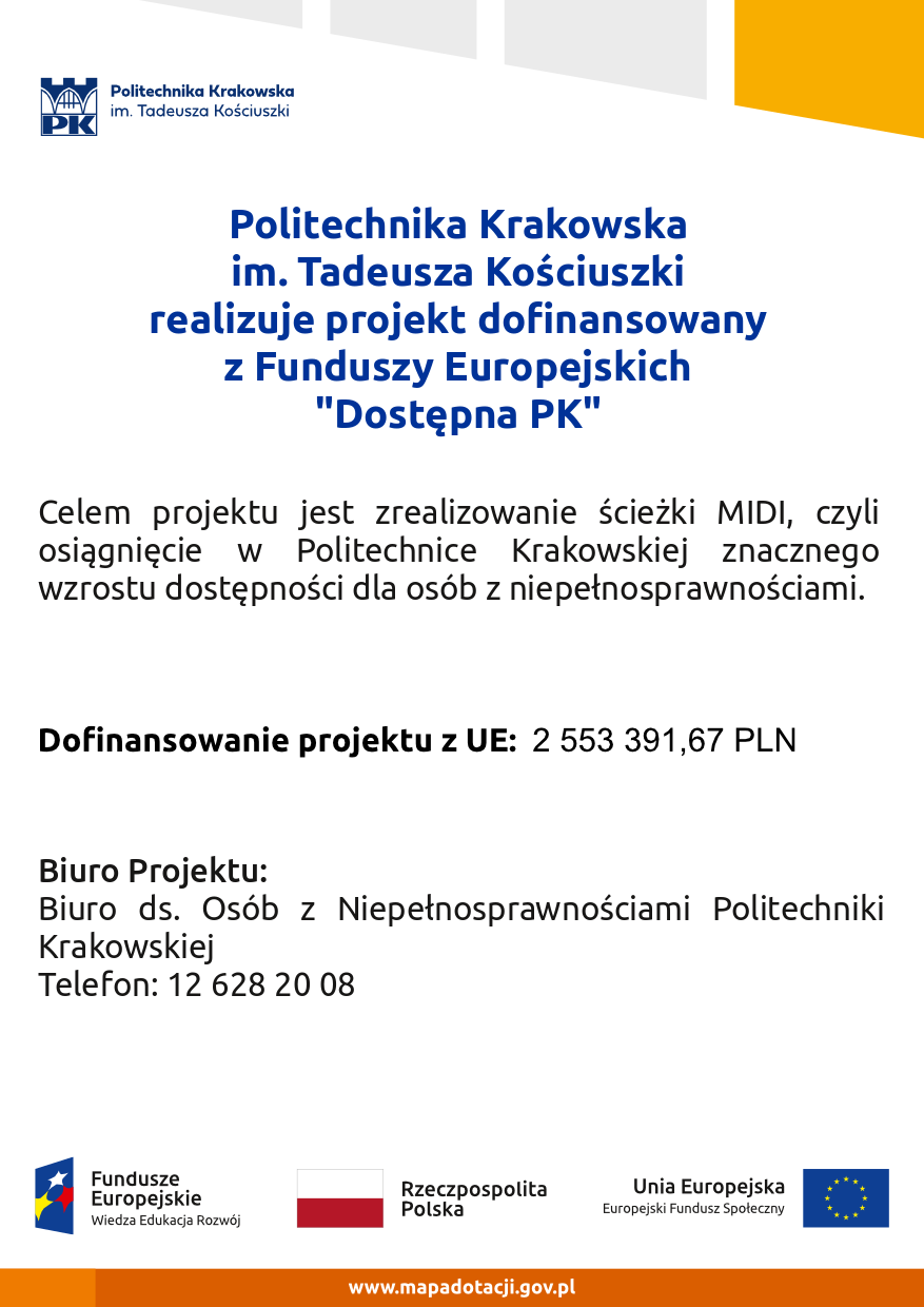 Wolne miejsca na szkolenie z projektu „Dostępna PK”