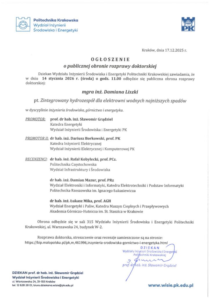 Ogłoszenie o publicznej obronie_Damian Liszka